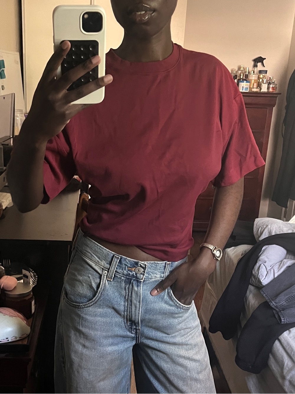 Babaton - Burgundy Barclay Short Sleeve (2xs)